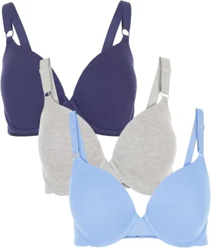 Fruit of the Loom Women's Smooth Cotton T-Shirt Bra Pack - Ultra-Soft, Flexible, and Invisible Under Tees