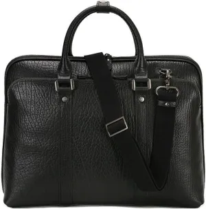 Genuine Leather Men's Briefcase Laptop Bag, Business Messenger Shoulder Bag, Multi-Functional Crossbody, for Work Travel