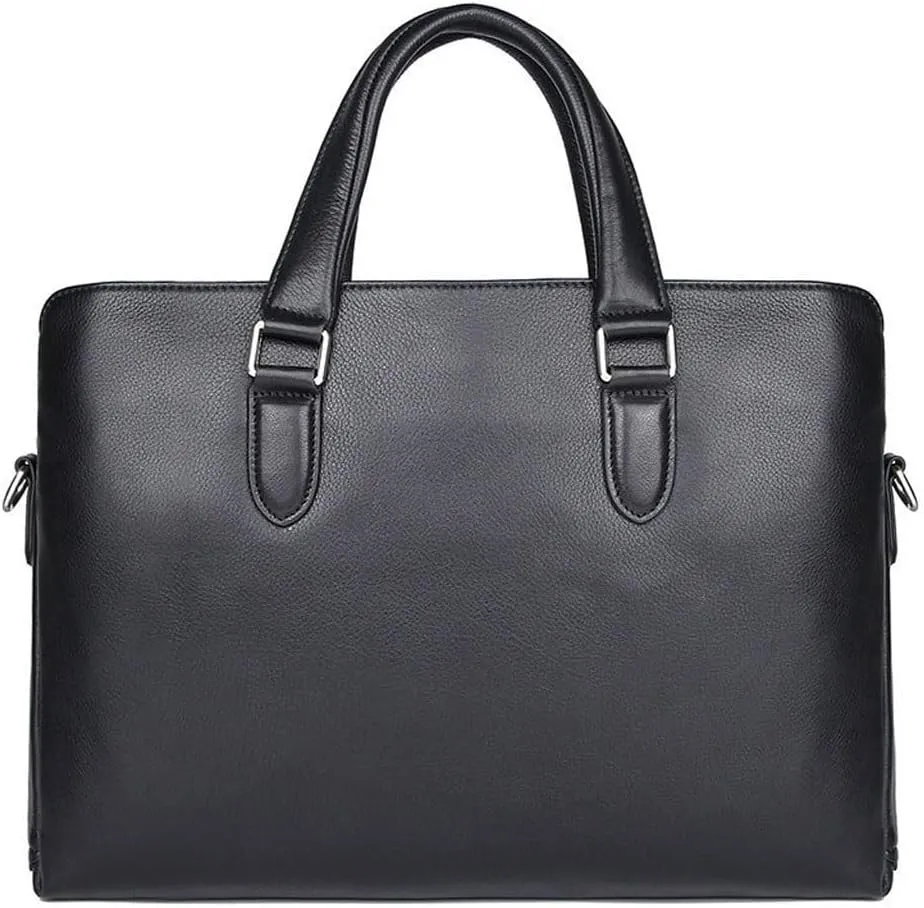 Genuine leather men's portable bag, high-end business briefcase