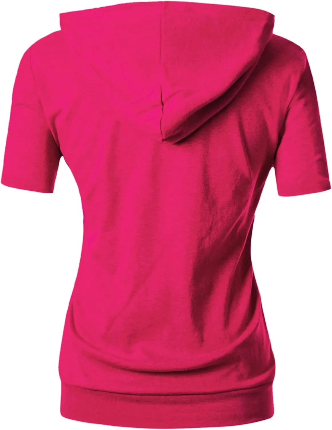 GIVON Women's Comfortable Short Sleeve Hoodie Pullover Hooded Sweatshirt with Kangaroo Pocket