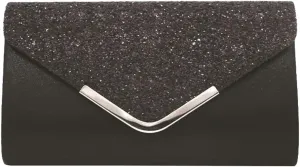 Glitter Clutch Purse for Women Sparkly Evening Bag with Chain Compact Functional Envelope Clutch Party Wedding Prom