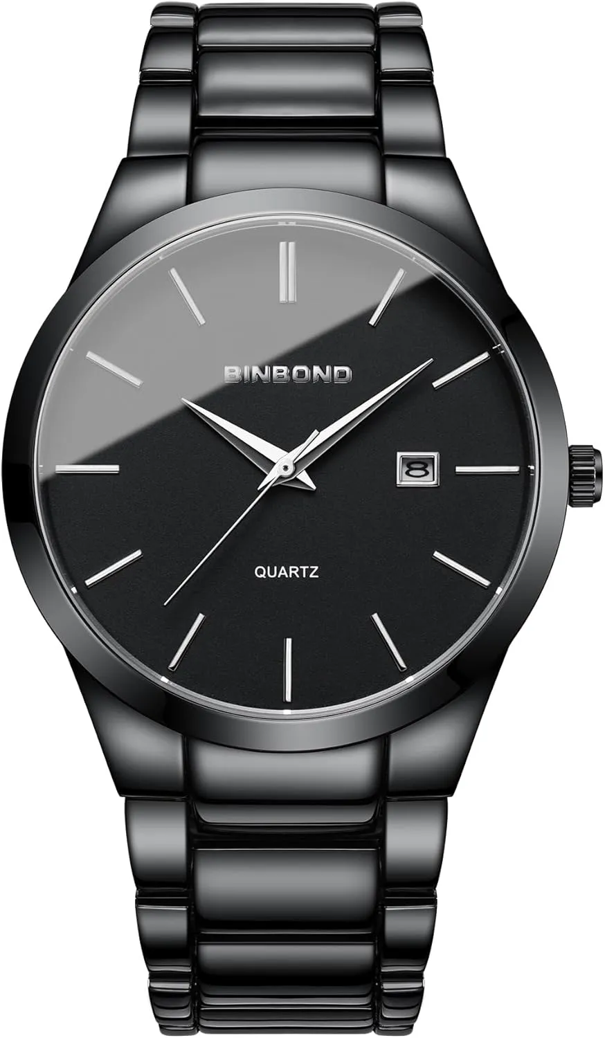 Gosasa Business Dress Men's Quartz Watch Stainless Steel Waterproof Analog Wrist Watch with Date Display Classic Casual Men Watches