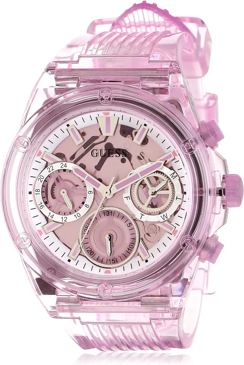 GUESS Ladies Sport Clear Multifunction 39mm Watch