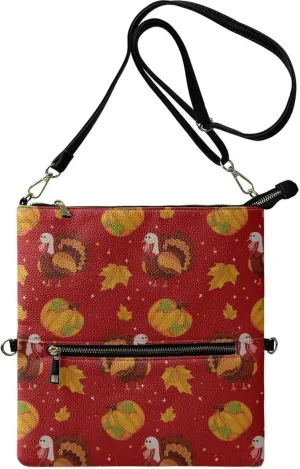 INSTANTARTS Womens Envelope Handbags Elegant Evening Bags PU Leather Zipper Shoulder Purses Crossbody Bags