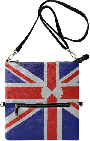 INSTANTARTS Womens Envelope Handbags Elegant Evening Bags PU Leather Zipper Shoulder Purses Crossbody Bags