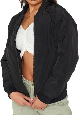 iTranyee Women's Vintage Varsity Jackets Retro Baseball Bomber Jackets Y2k Button Down Long Sleeve Oversized Coat Streetwear