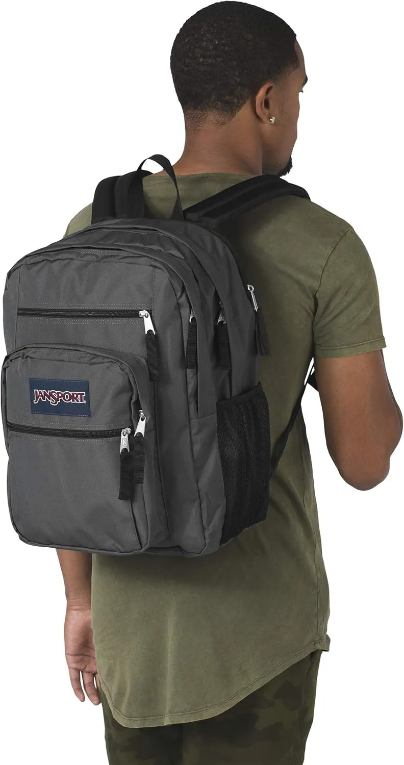 JanSport Laptop Backpack - Computer Bag with 2 Compartments, Ergonomic Shoulder Straps, 15 Laptop Sleeve, Haul Handle - Book Rucksack - Deep Grey