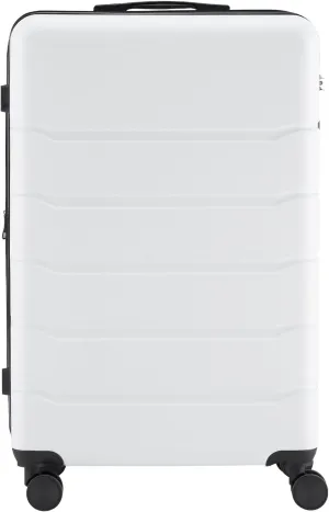 JCSD Convenient Hard-Sided Expandable Suitcase with 360 Swivel Wheels, TSA Lock, and Retractable Handle, White, 28-Inch