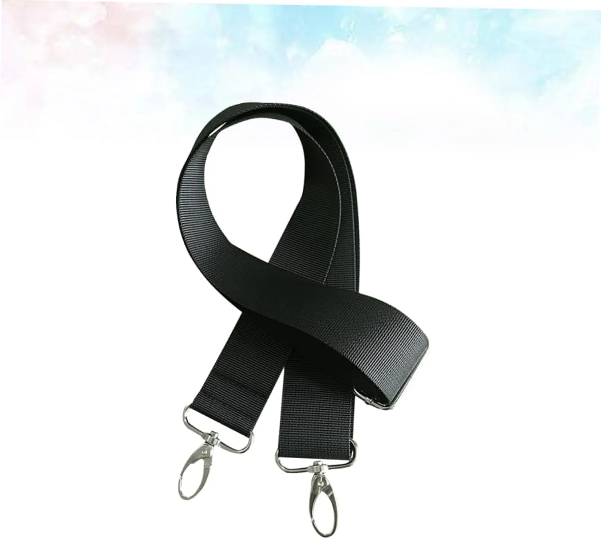 jojofuny Replacement Shoulder Bag Strap 25mm Wide for Men Non-Slip Sturdy Metal Hooks for Laptop Duffel Messenger Briefcases Handbags