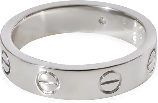 KHATU CRAFT 14K White Plated Screw Design Band Finger Ring 925 Sterling Silver Rings Unique Daisy Ring Statement Ring