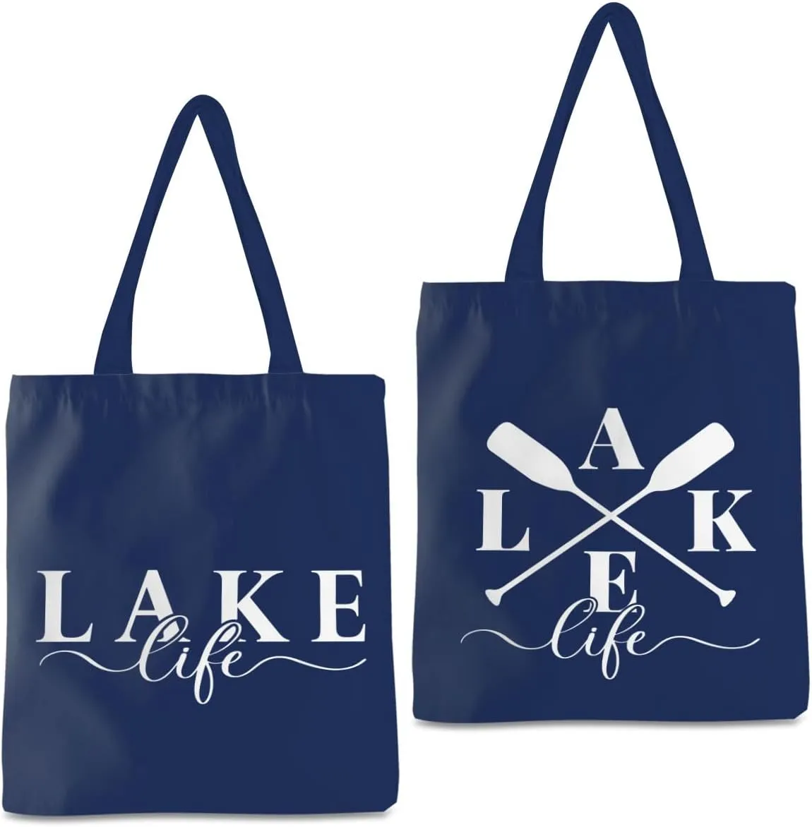 Lake Life Tote Bags for Women | Water-Resistant Beach Totes | Lake House Gifts for Mom/Wife