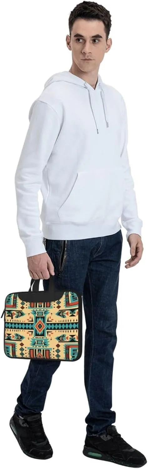 Laptop Bag Vintage Ceramic Tile Ethnic Patchwork Laptop Tote Bag Women Men Laptop Sleeve Case Computer Bag