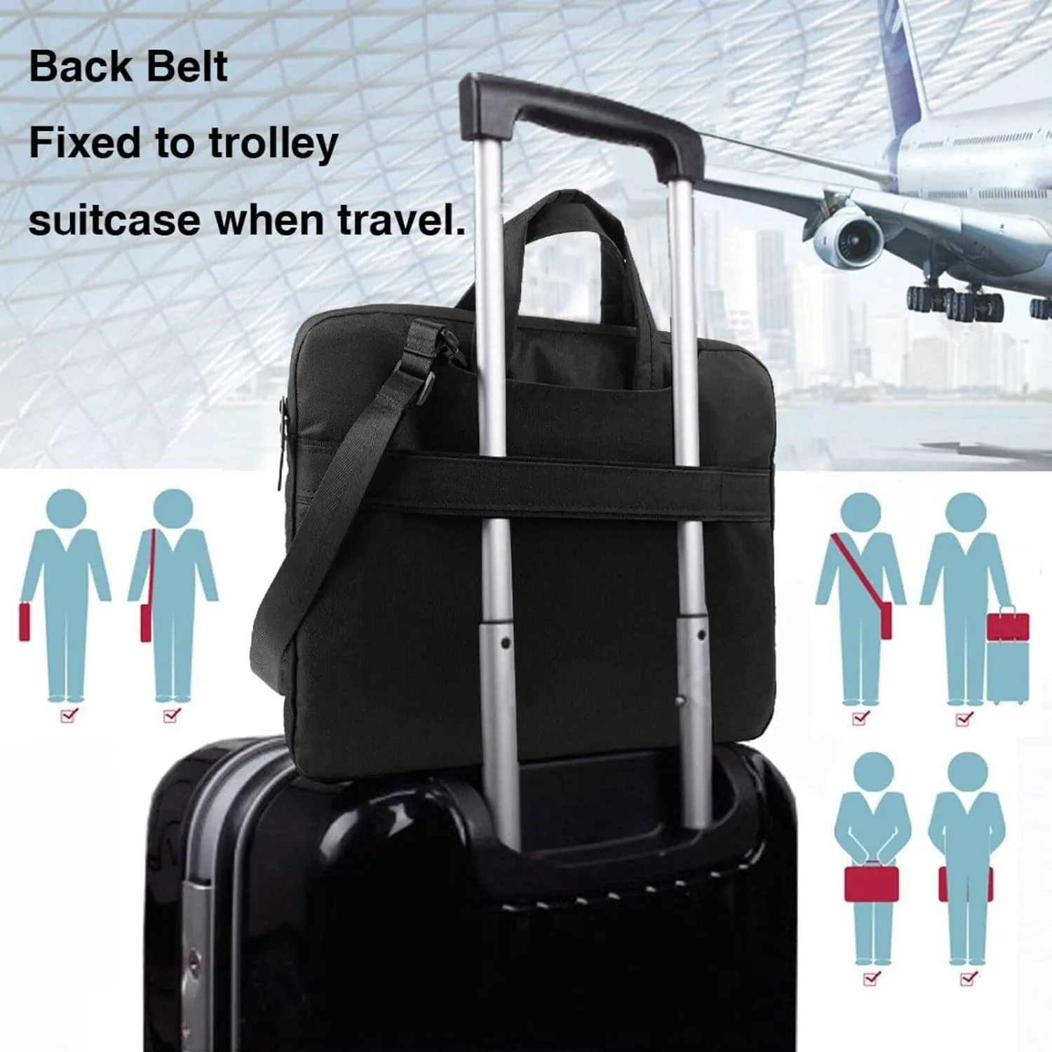 Laptop Bag Vintage Ceramic Tile Ethnic Patchwork Laptop Tote Bag Women Men Laptop Sleeve Case Computer Bag
