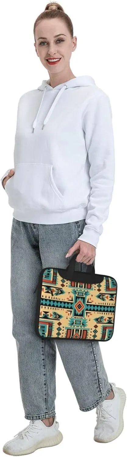 Laptop Bag Vintage Ceramic Tile Ethnic Patchwork Laptop Tote Bag Women Men Laptop Sleeve Case Computer Bag