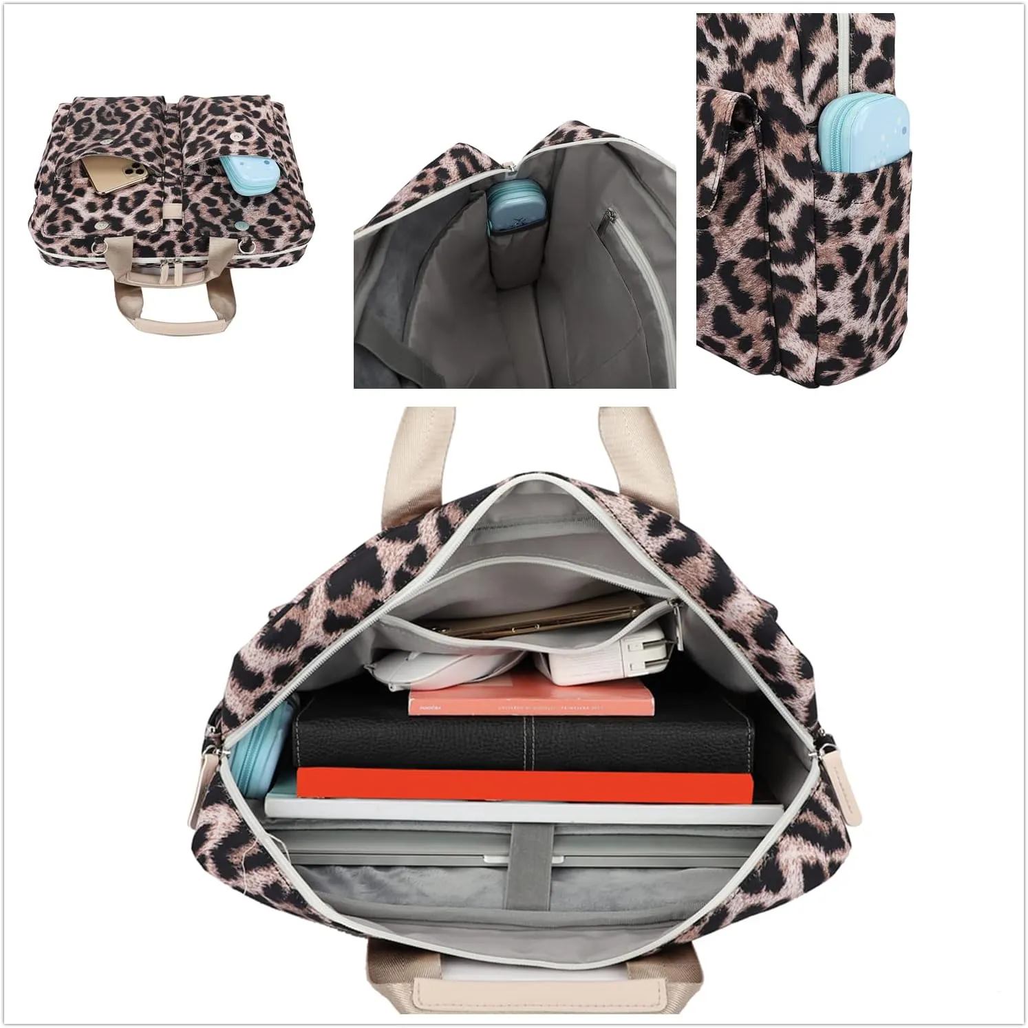 Laptop Briefcase, Water Repellent Multi-Functional Laptop Shoulder Messenger Case Bag (13 inch-14 inch, SLB-7)