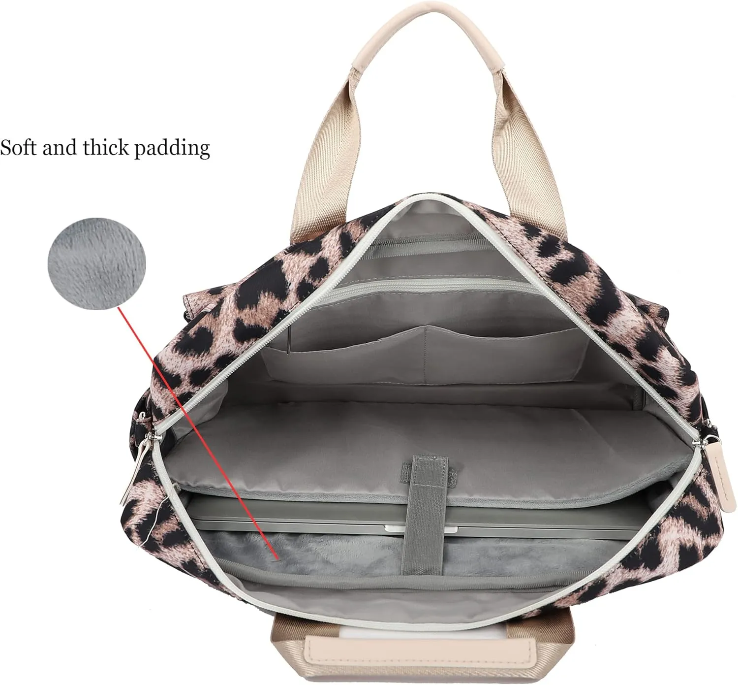 Laptop Briefcase, Water Repellent Multi-Functional Laptop Shoulder Messenger Case Bag (13 inch-14 inch, SLB-7)