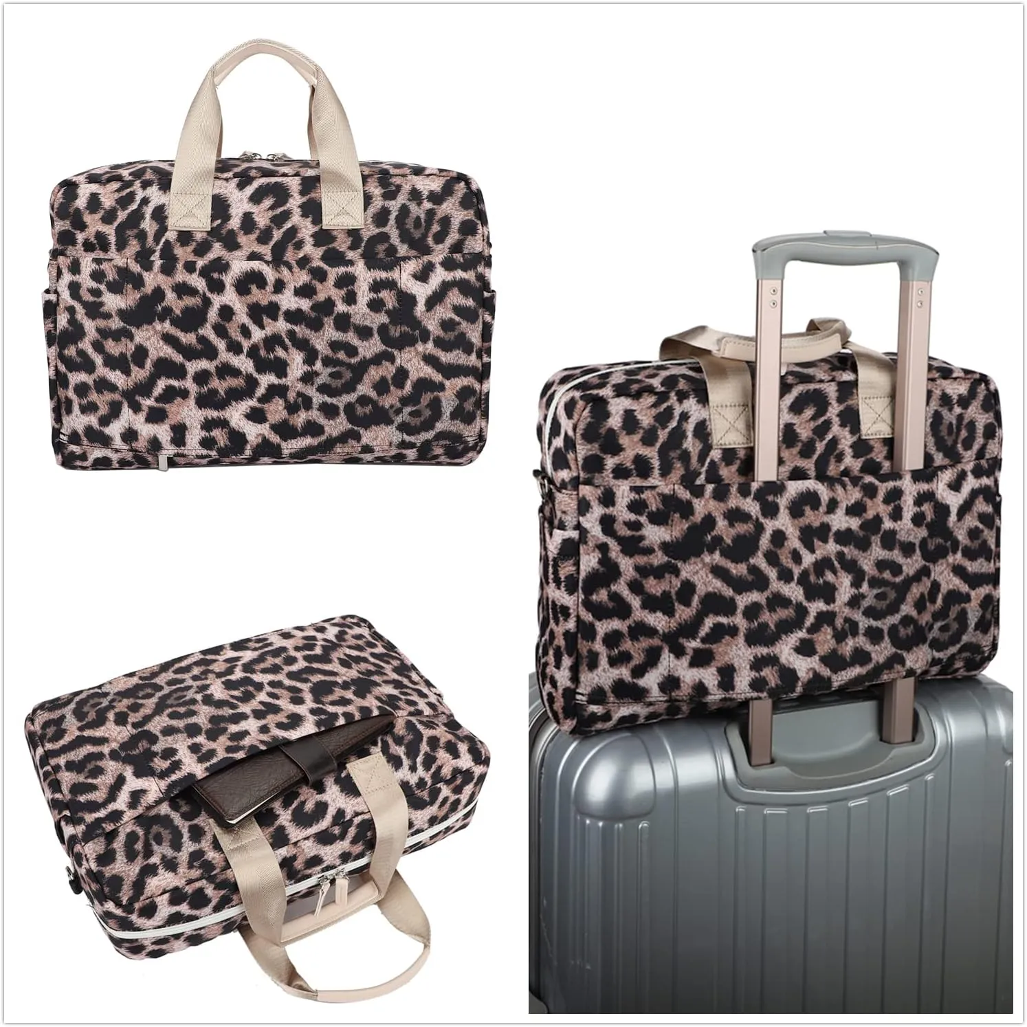 Laptop Briefcase, Water Repellent Multi-Functional Laptop Shoulder Messenger Case Bag (13 inch-14 inch, SLB-7)