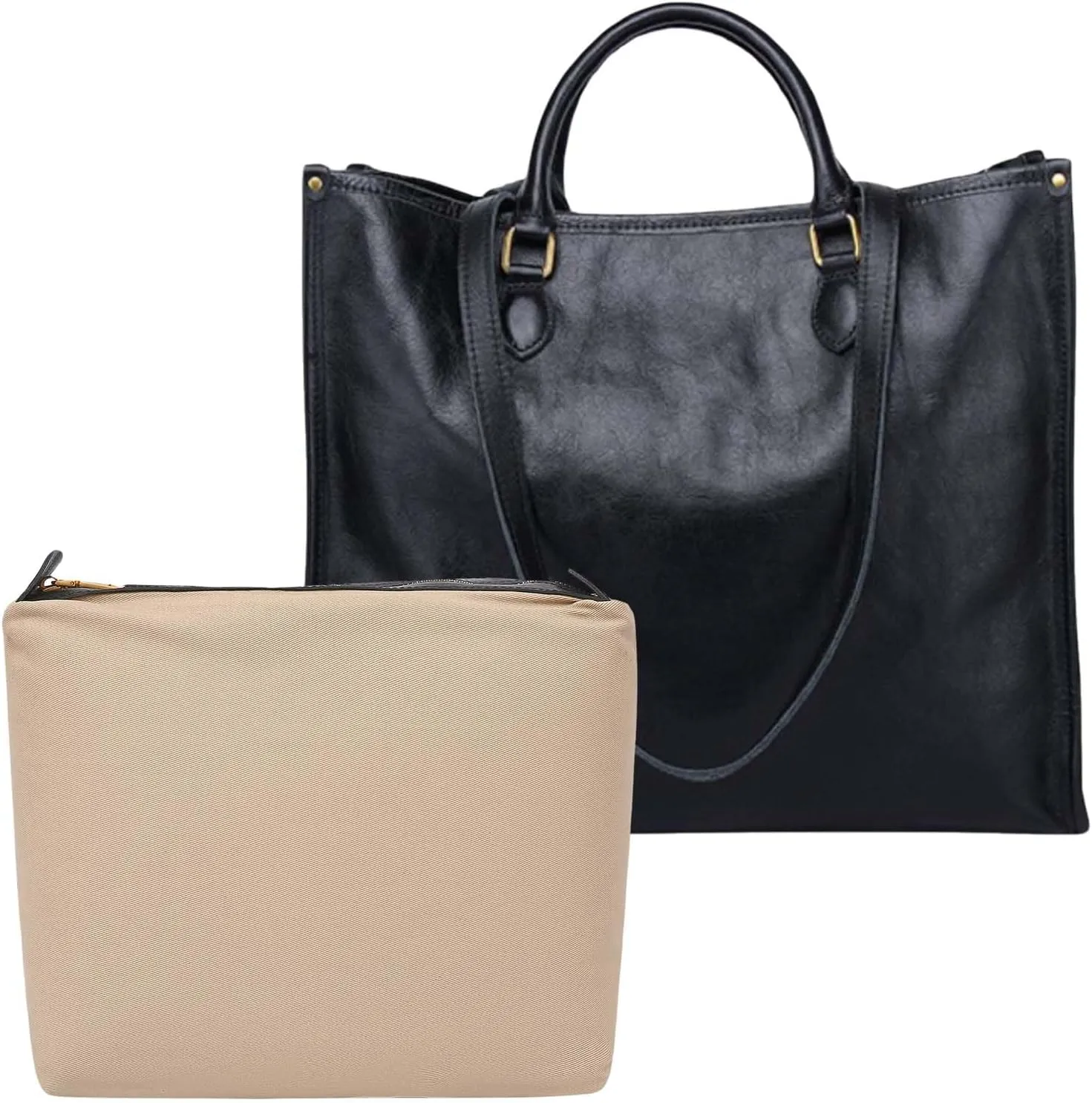 Large Leather Tote Bag for Women, Leather Handbags,Genuine Satchel Bags, Soft Shoulder Purses