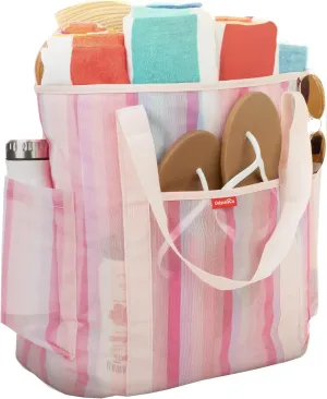 Large Mesh Beach Bag - Beach Tote Bags Waterproof Sandproof - Swim Tote for Pool