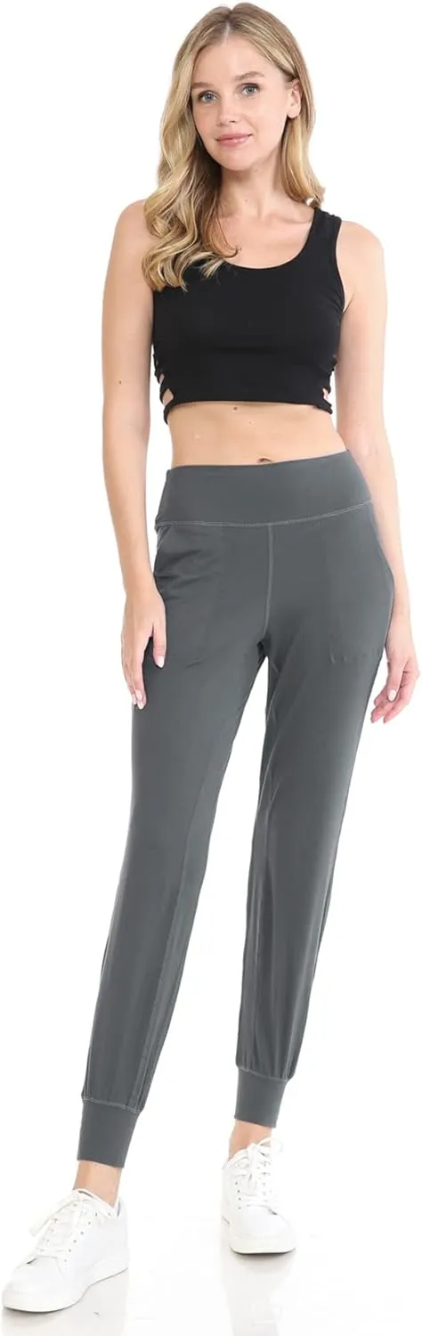 Leggings Depot ActiveFlex Jogger Yoga Pants for Women with Pockets