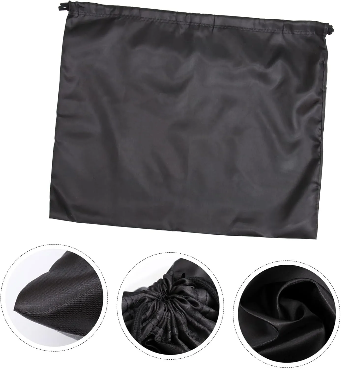 LIFKOME 2pcs Large Drawstring Storage Bag Household Bag Finishing Drawstring Nylon Material Easy to Use Multi-purpose