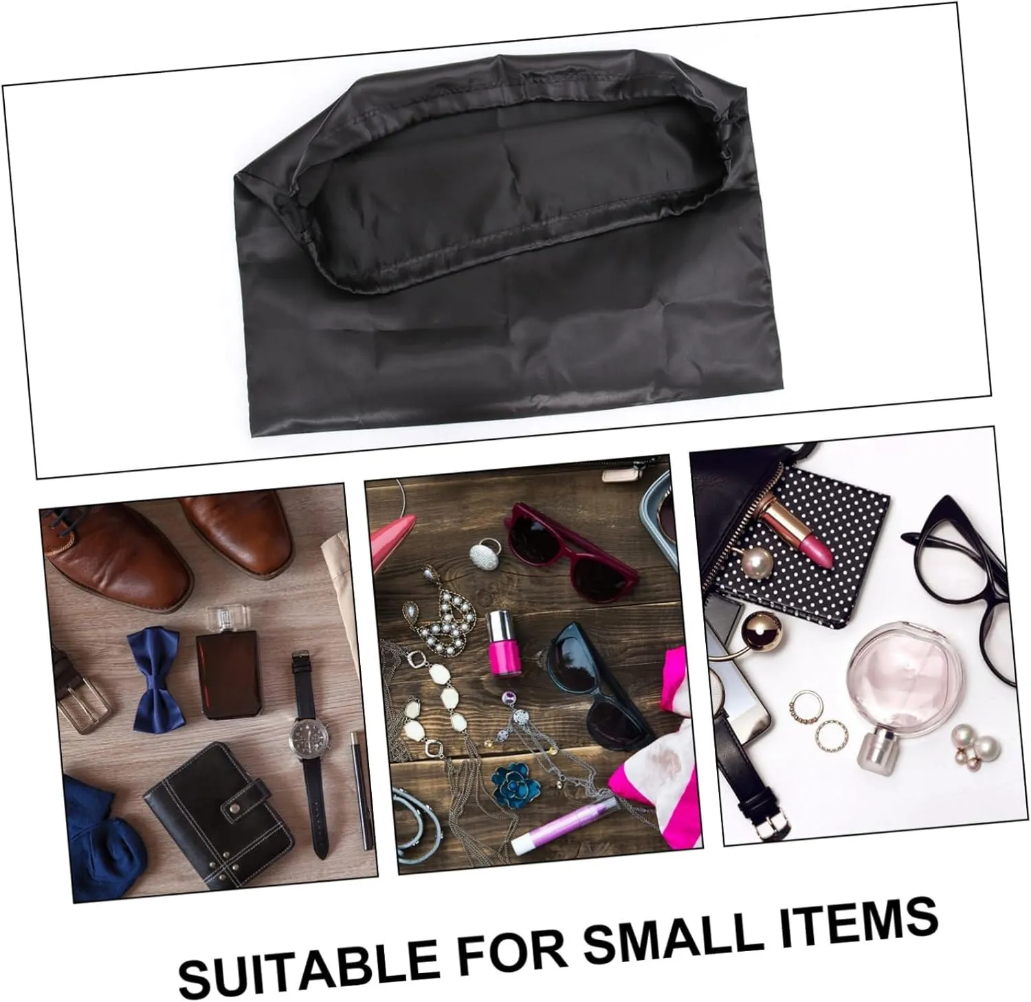 LIFKOME 2pcs Large Drawstring Storage Bag Household Bag Finishing Drawstring Nylon Material Easy to Use Multi-purpose