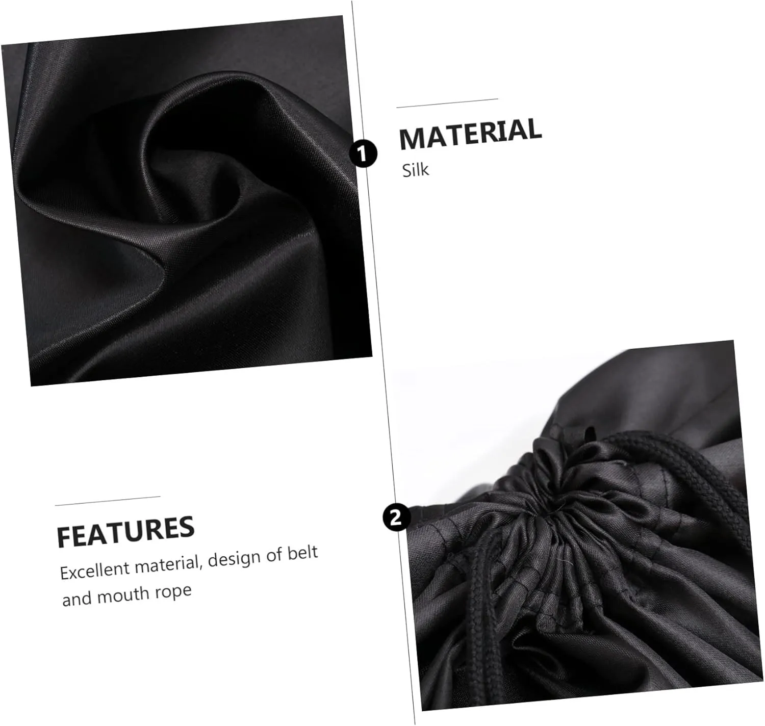 LIFKOME 2pcs Large Drawstring Storage Bag Household Bag Finishing Drawstring Nylon Material Easy to Use Multi-purpose
