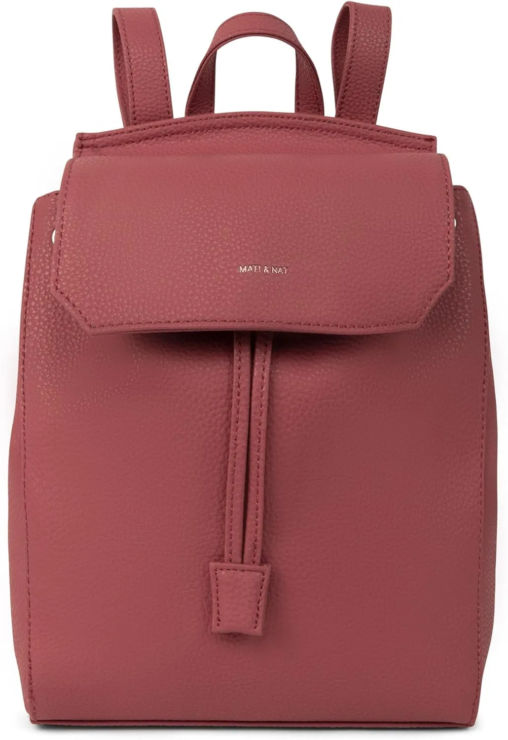 Matt & Nat Vegan Handbags, Mumbai Backpack, Lychee (Red) - Designer Purses & Bags, Men & Women, Cruelty-Free, Animal Free