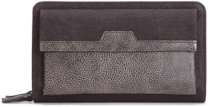 MenClutch Male Zipper Long Leather Men Wallet First Layer Cow Hand Bag Multi-functional Long Bag