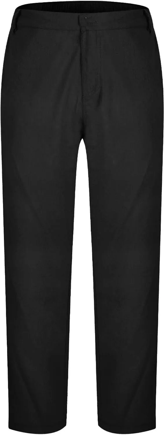 Mens Athletic Pants Casual Hiking Pants Solid Joggers Pants Light Elastic Waist Pants Comfortable Classic Pants