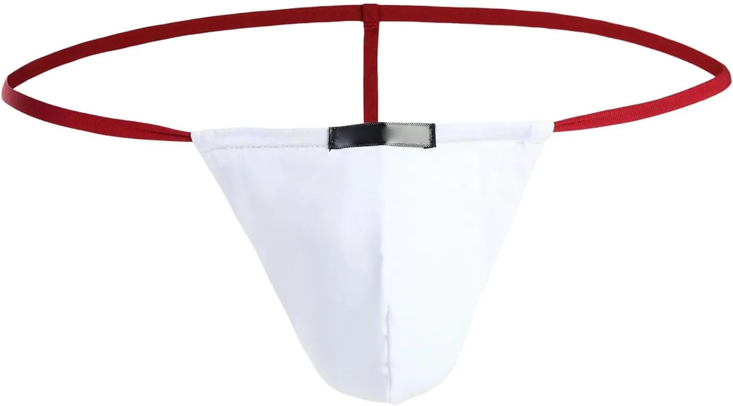 Mens Briefs Solid Color Low Rise Stretch Casual Comfortable Breathable Sexy Thong