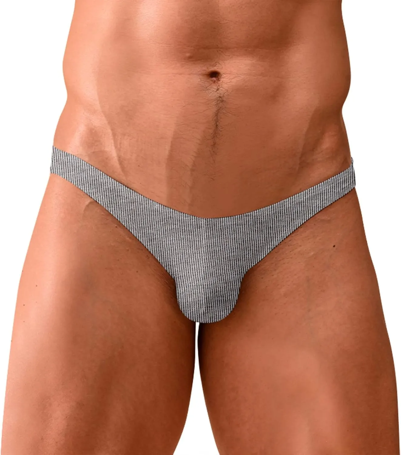 Men's Casual Sexy Low-Rise Codpiece Knickers Solid Color Stretch Comfortable Briefs