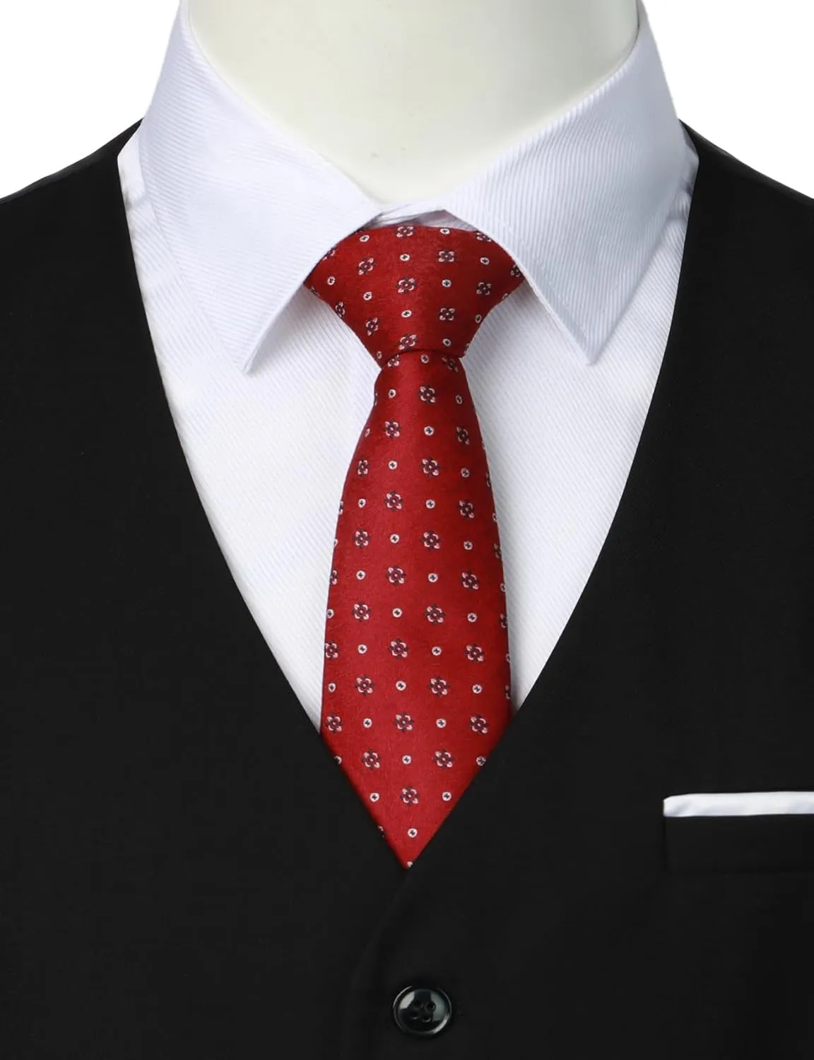 Men's Classic Slim Fit Dress Vest Formal Wedding Prom Tuxedo Suit Vest with Pocket