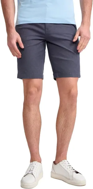 Mens Navy Slim-Fit Cotton Twill Chino Shorts - Comfortable & Stylish Summer Wear