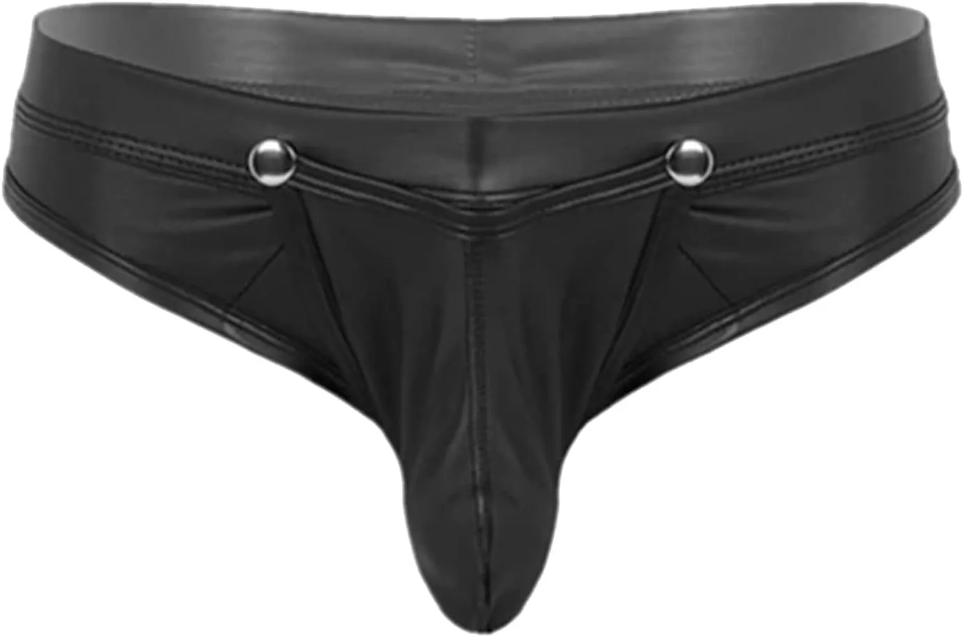 Mens Sexy Leather Underwear Exotic Apparel Soft Comfortable Fashionable Briefs for Men Fit