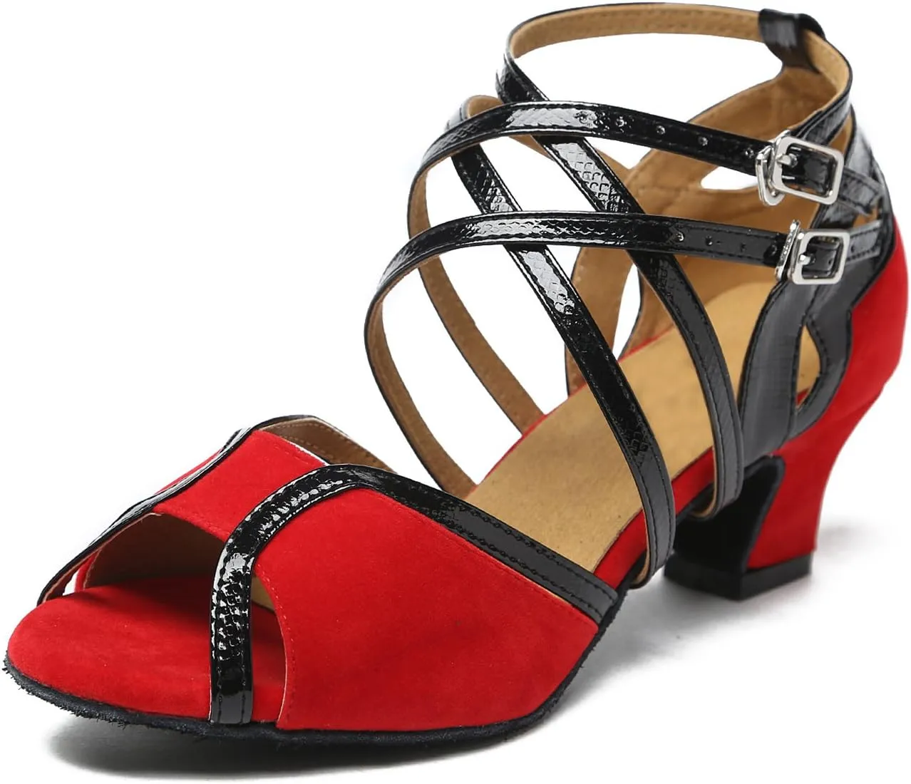 Minishion Ankle Strap Dancing Heels for Women Ankle Strap Dancing Shoes
