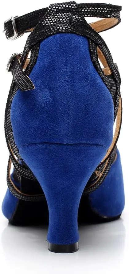 Minishion Ankle Strap Dancing Heels for Women Ankle Strap Dancing Shoes