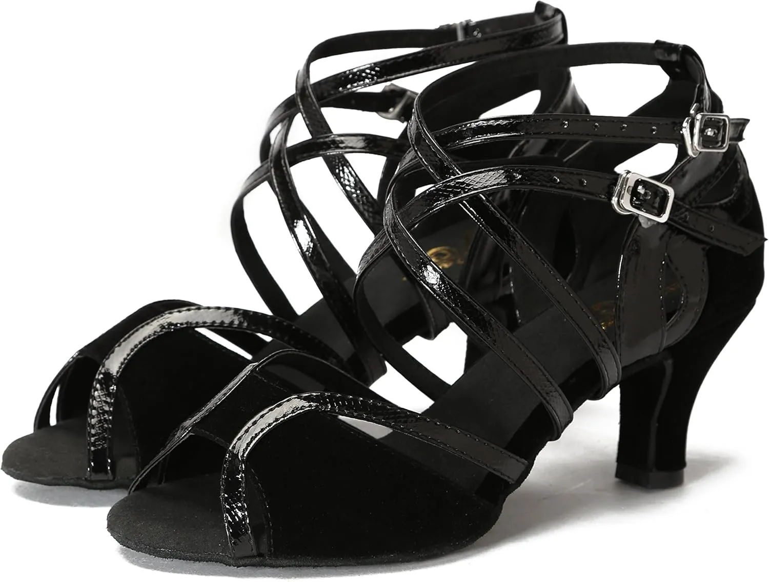 Minishion Ankle Strap Dancing Heels for Women Ankle Strap Dancing Shoes