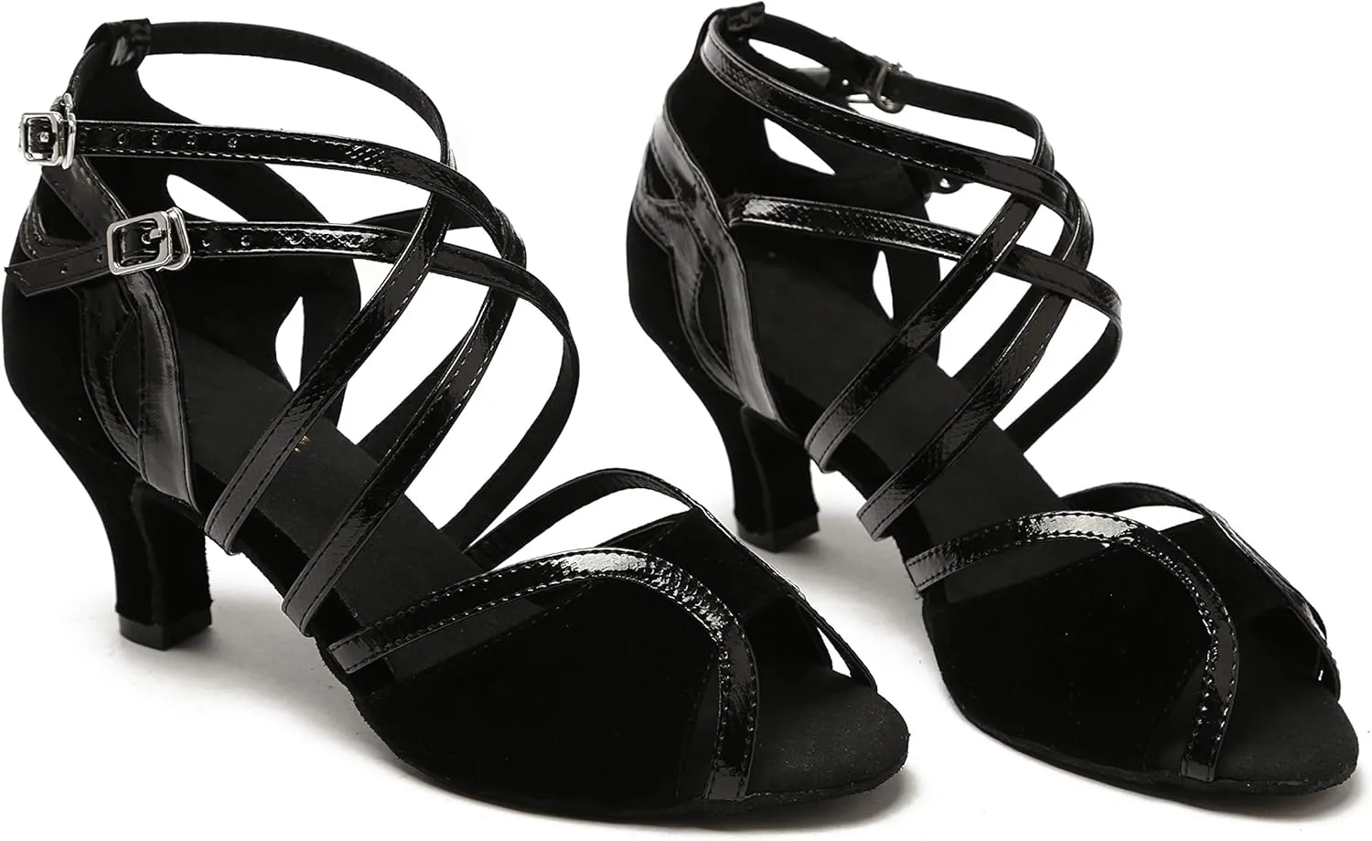 Minishion Ankle Strap Dancing Heels for Women Ankle Strap Dancing Shoes
