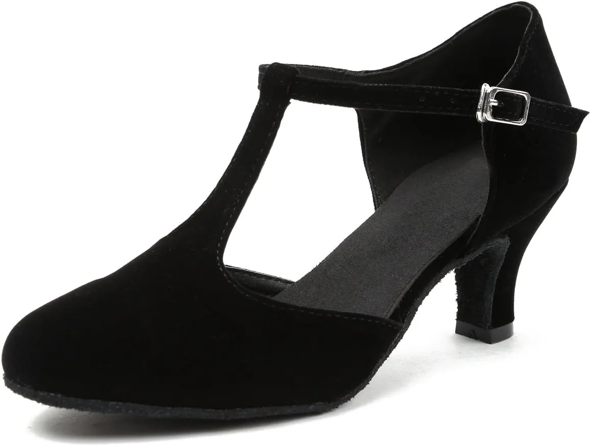 Minishion Ankle Strap Dancing Heels for Women Ankle Strap Dancing Shoes