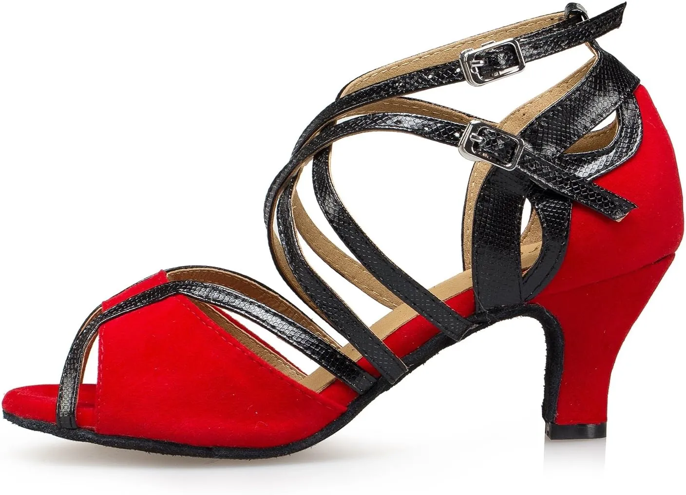 Minishion Ankle Strap Dancing Heels for Women Ankle Strap Dancing Shoes