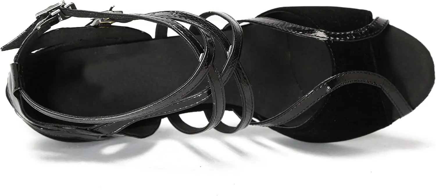 Minishion Ankle Strap Dancing Heels for Women Ankle Strap Dancing Shoes