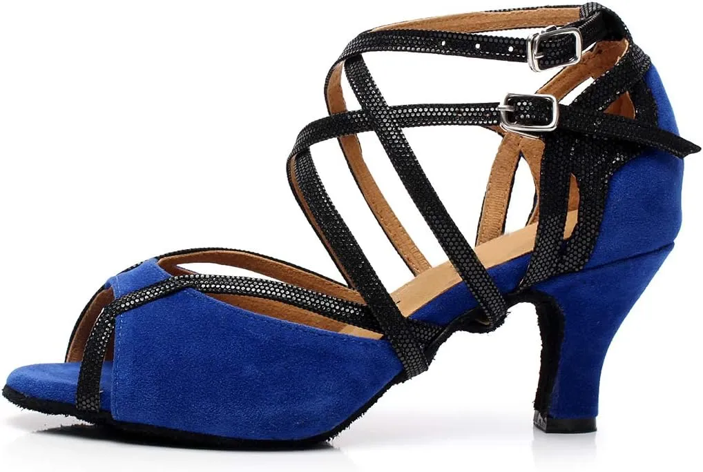Minishion Ankle Strap Dancing Heels for Women Ankle Strap Dancing Shoes