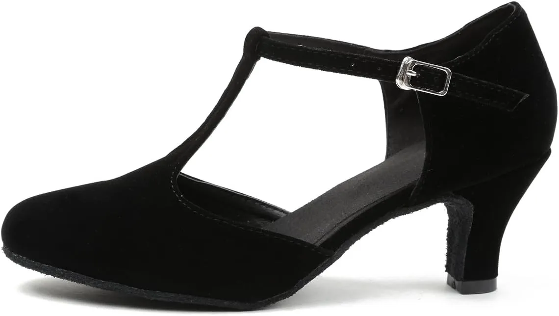 Minishion Ankle Strap Dancing Heels for Women Ankle Strap Dancing Shoes