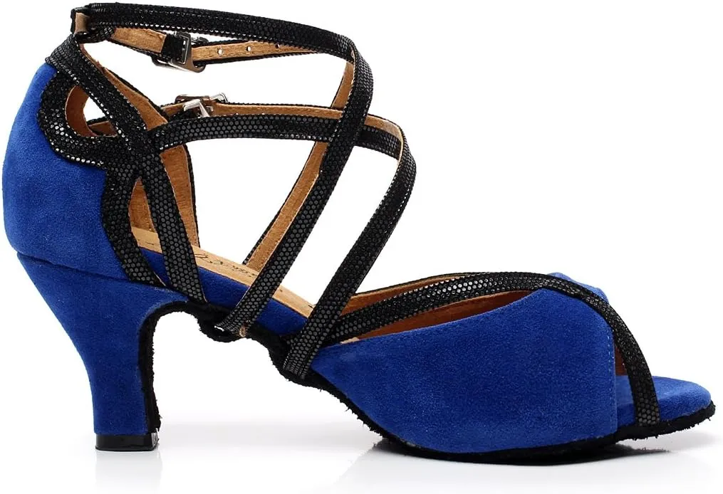 Minishion Ankle Strap Dancing Heels for Women Ankle Strap Dancing Shoes