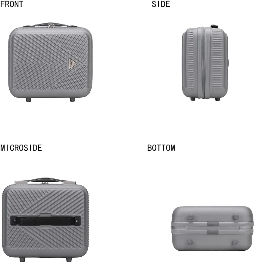 MKF Collection 2 pieces carry-on luggage set, check-in polycarbonate fashion travel dual spinner hardshell lightweight durable Suitcase