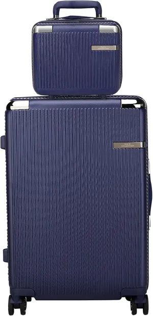 MKF Collection 2 pieces carry-on luggage set, check-in polycarbonate fashion travel spinner hardshell lightweight durable suitcase