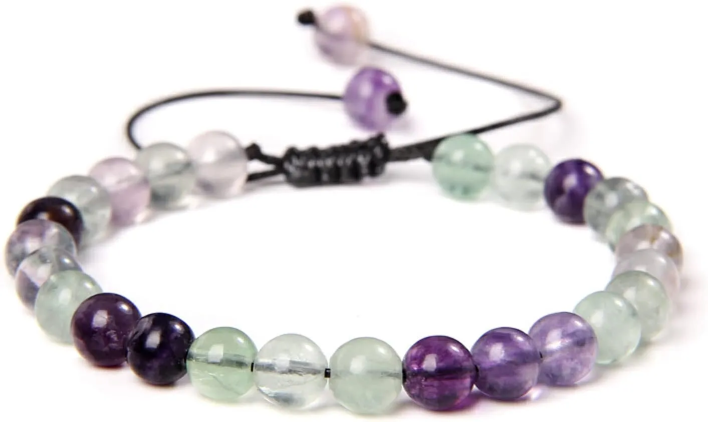 Multicolor Real Natural Stone Bracelet 6mm Beads Handmade Braid Bracelets for Women Men Amethysts Citrines Jewelry