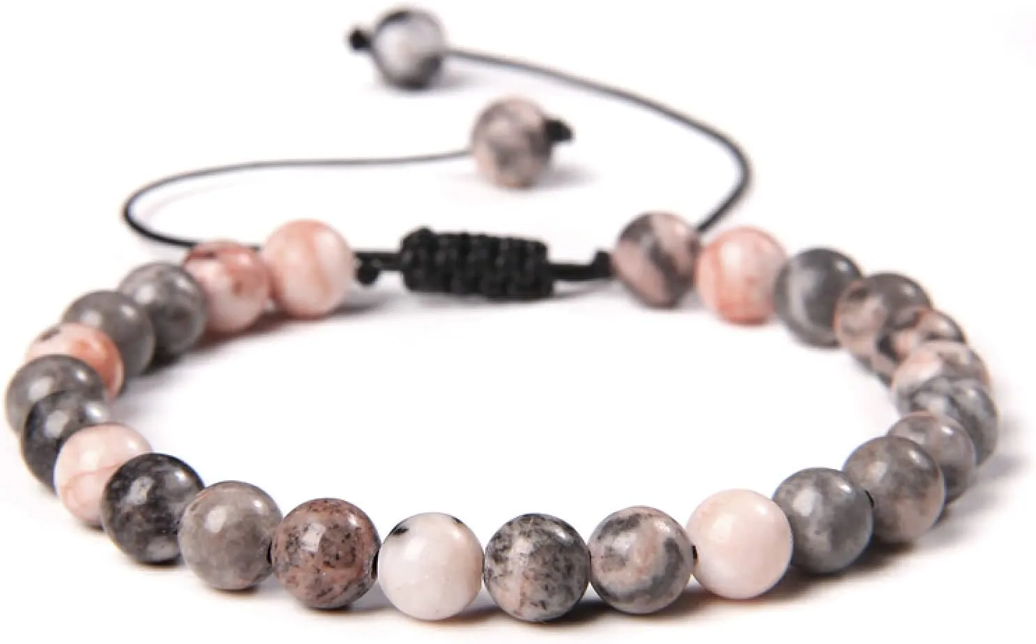 Multicolor Real Natural Stone Bracelet 6mm Beads Handmade Braid Bracelets for Women Men Amethysts Citrines Jewelry