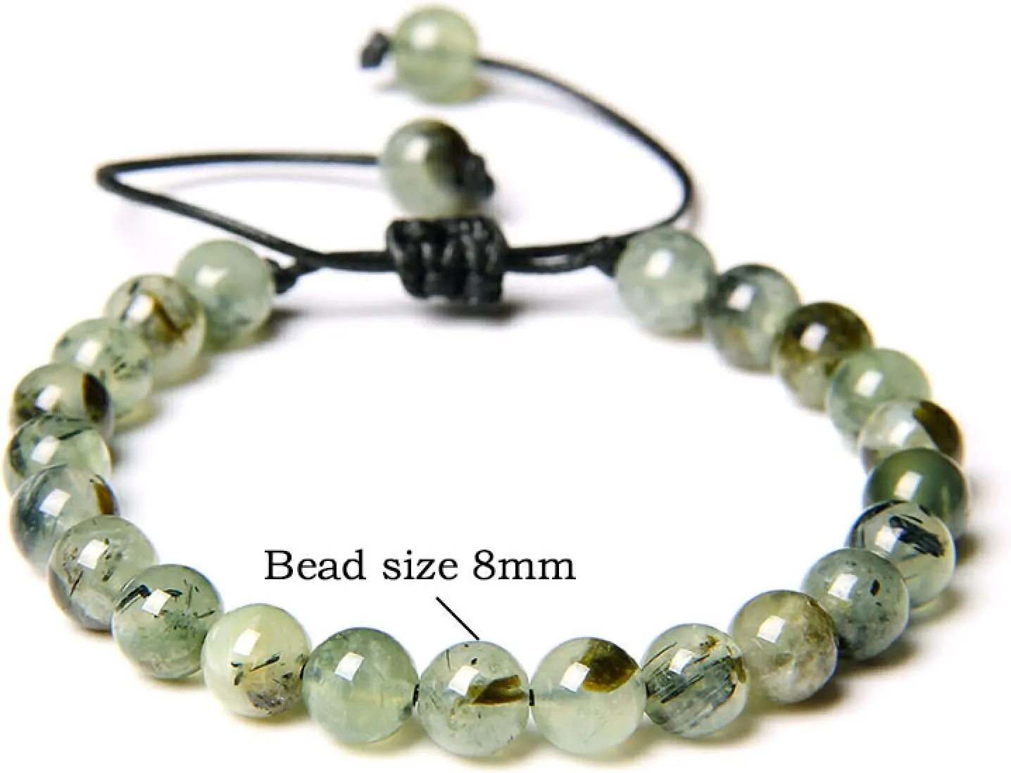 Multicolor Women Men Natural 8mm Stone Beads Charm Braid Bracelet Adjustable Amethysts Agates Stone Beads Woven Bracelet